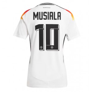 Saksa Jamal Musiala #10 Jalkapallovaatteet Naisten Kotipaita EM-Kisat 2024 Lyhythihainen